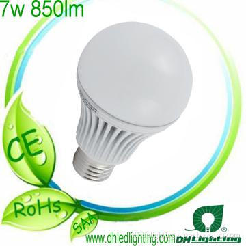 140° wide beam angle super bright cob 7W 850lm E27 LED Bulb lamp